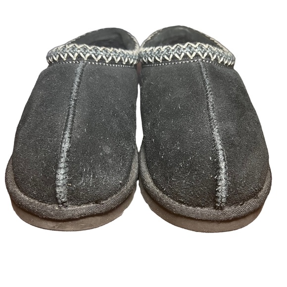 SOLD UGG Tasman Clog Black Suede Fuzzy Inside - Picture 9 of 13